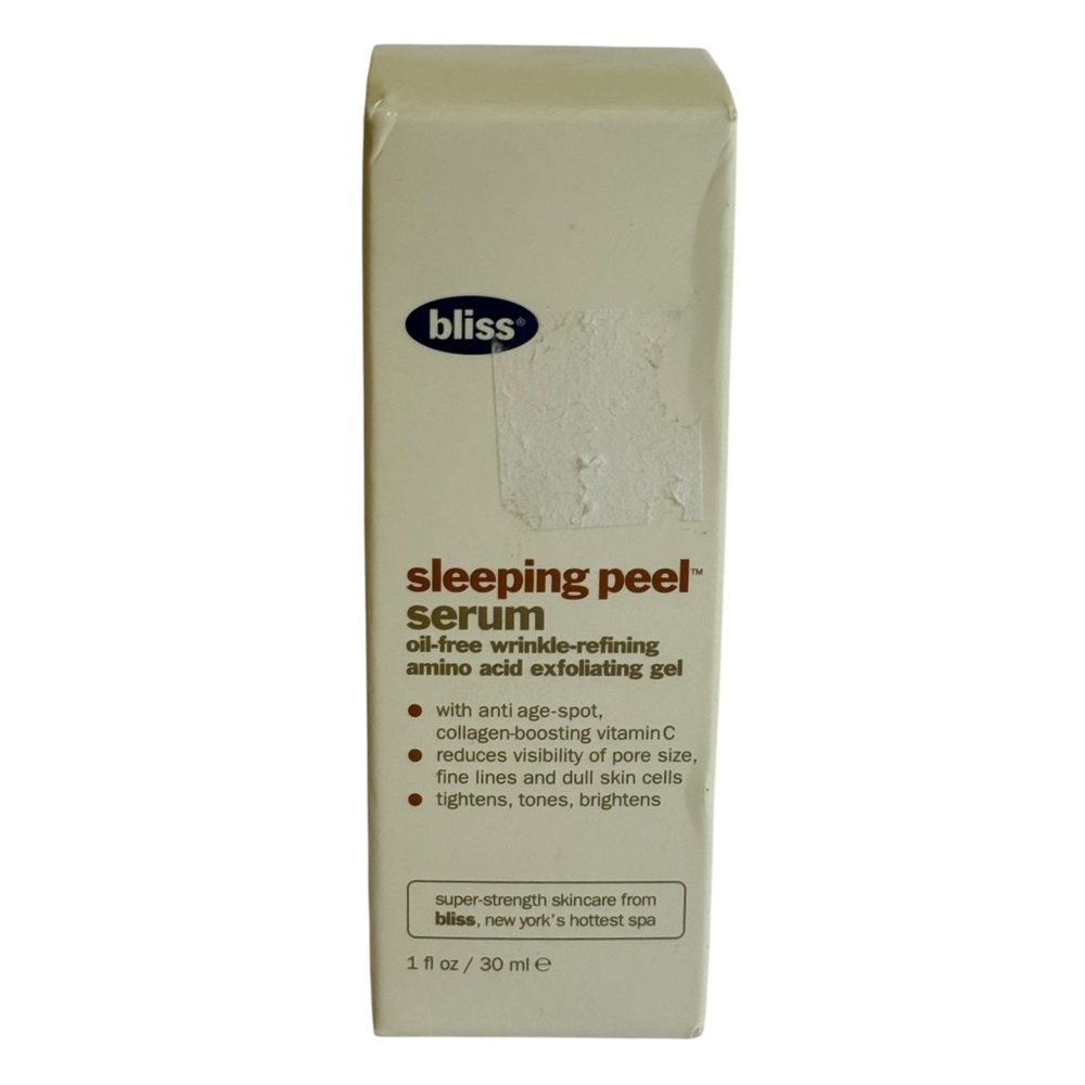 Bliss Sleeping Peel Serum Exfoliating Gel 1 fl oz New